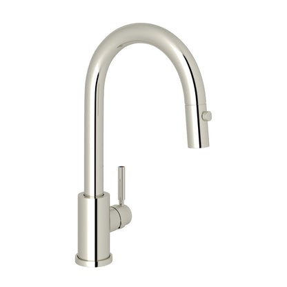 Perrin & Rowe Holborn Pulldown Bar And Food Prep Faucet With Metal Lever Handle