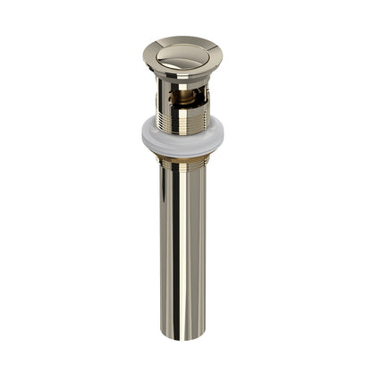 Rohl Lavatory Push Drain With Overflow - 0127DOF