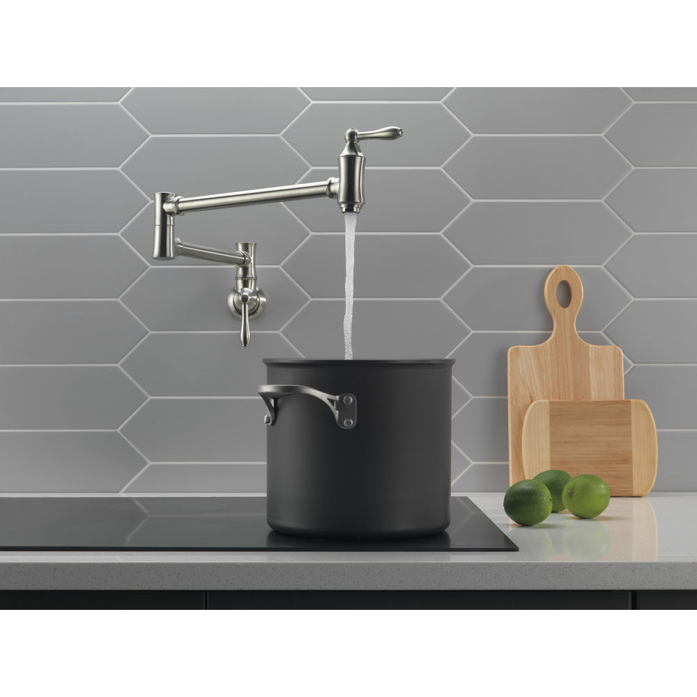 Delta Traditional Wall Mount Pot Filler - 1177LF