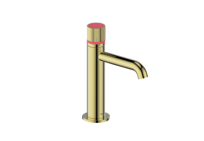 Vogt Mond Single Hole Lavatory Faucet with Pop-Up Drain - Brushed Gold