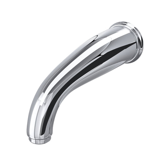 Perrin & Rowe Edwardian 8 1/4 Inch Wall Mount Bathtub Spout with C-Spout