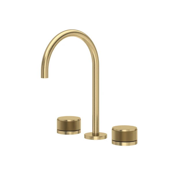 Rohl Amahle Widespread Lavatory Faucet With C-Spout & Disc Handles - AM08D3IW