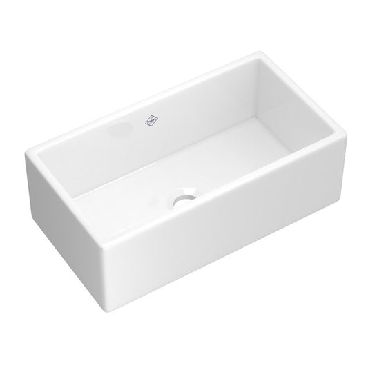 Shaws Shaker 33" Single Bowl Farmhouse Apron Front Fireclay Kitchen Sink - MS3318
