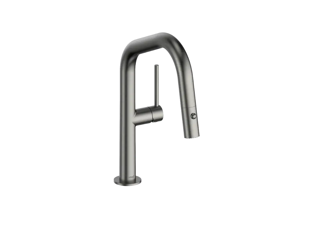 Vogt Dornbirn Pull Down 13" Bar/Prep Kitchen Faucet With Angular Spout