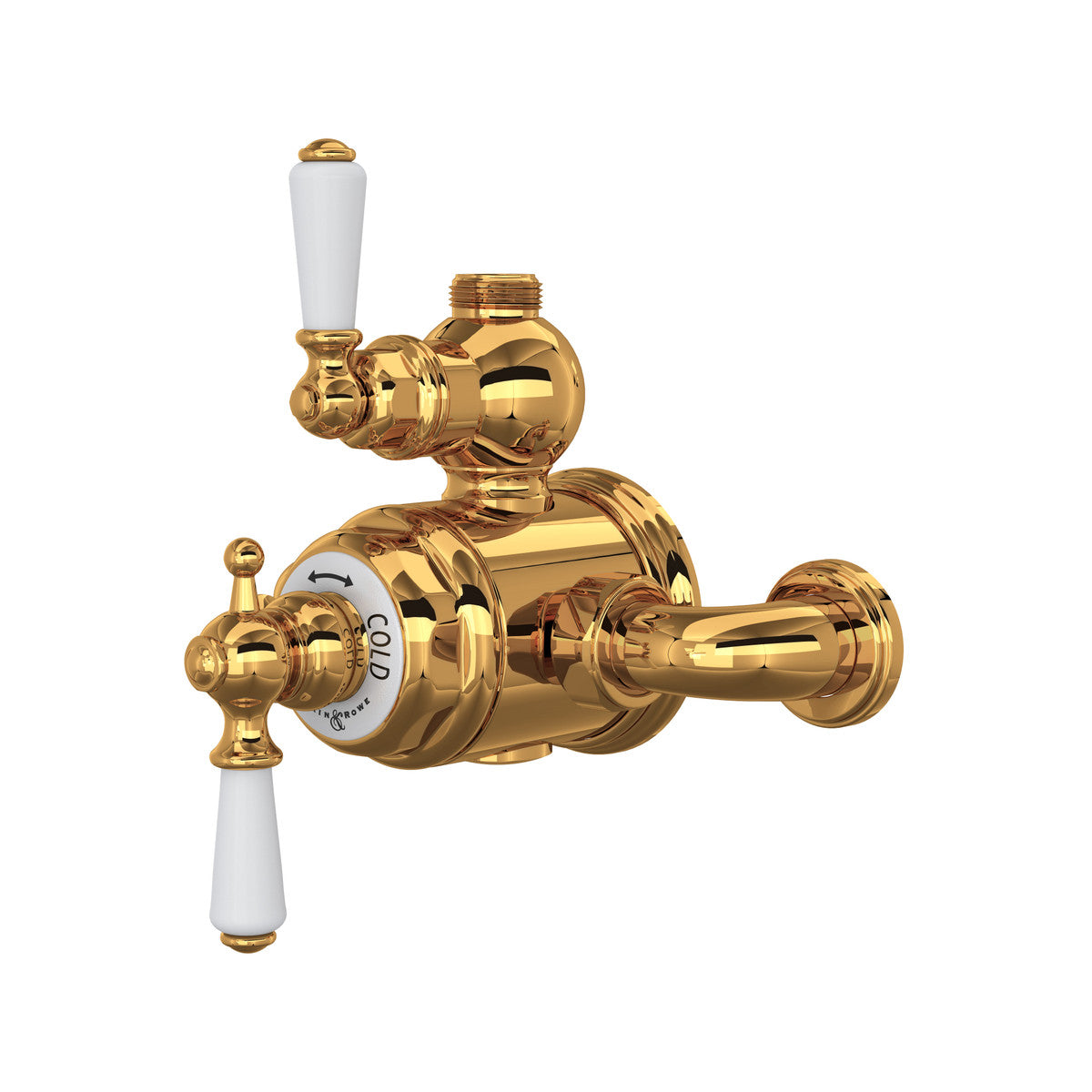 Perrin & Rowe Edwardian 3/4" Exposed Therm Valve With Volume & Temperature Control Lever Handle
