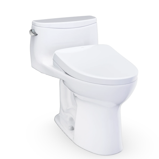 TOTO NEW Ultramax Washlet+ S7 Low Profile One-Piece Toilet 1.28 GPF Universal Height