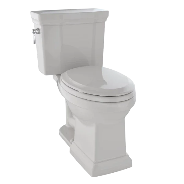TOTO Promenade II Two-Piece Elongated Toilet 1.28 GPF, Universal Height, Less Seat