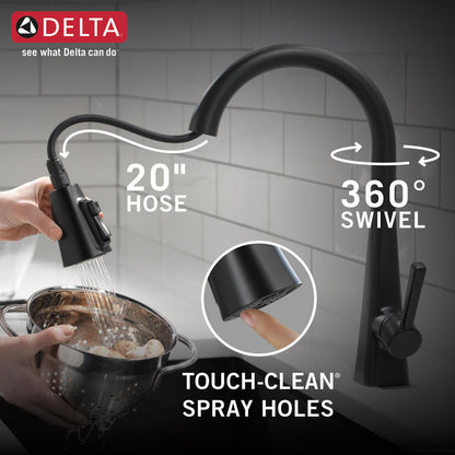 Delta Lenta Single-Handle Pull-Down Kitchen Faucet