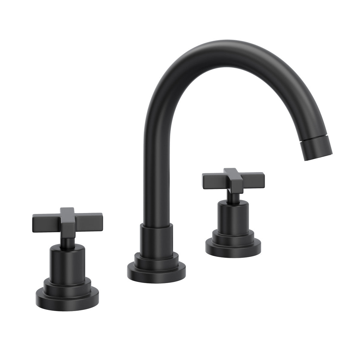 Rohl Lombardia Widespread Lavatory Faucet With C-Spout & Cross Handles - A2228XM-2