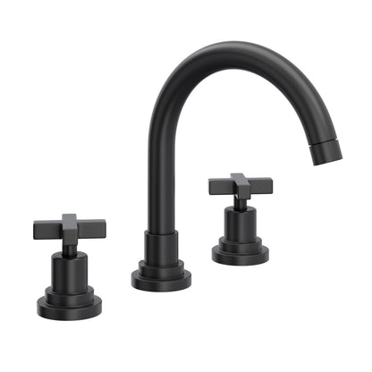 Rohl Lombardia Widespread Lavatory Faucet With C-Spout & Cross Handles - A2228XM-2