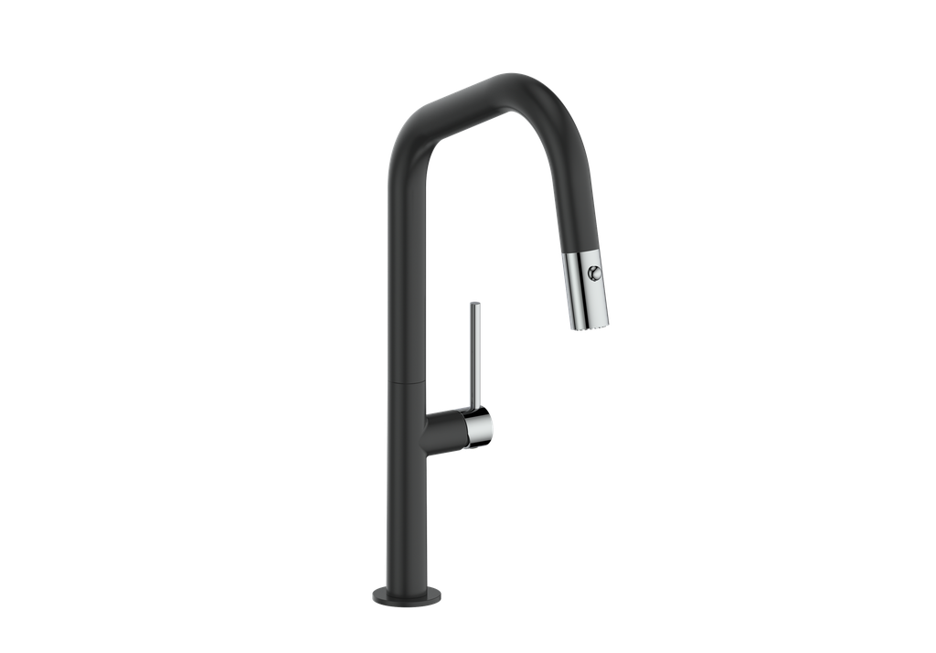 Vogt Dornbirn Pull Down 16" Kitchen Faucet With Angular Spout