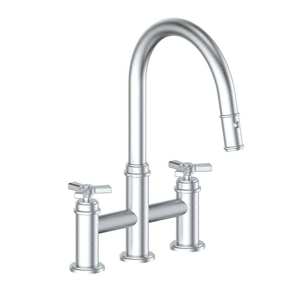 Vogt Zehn Bridge Kitchen Faucet, KF.17ZN.1312 With 3-Spoke Handle