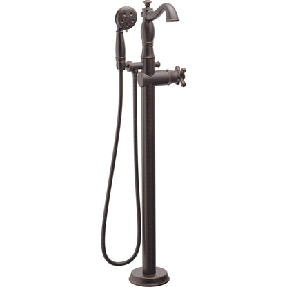 Delta T4797 Cassidy Floor Mount Tub Filler Trim with Hand Shower - Less Handle