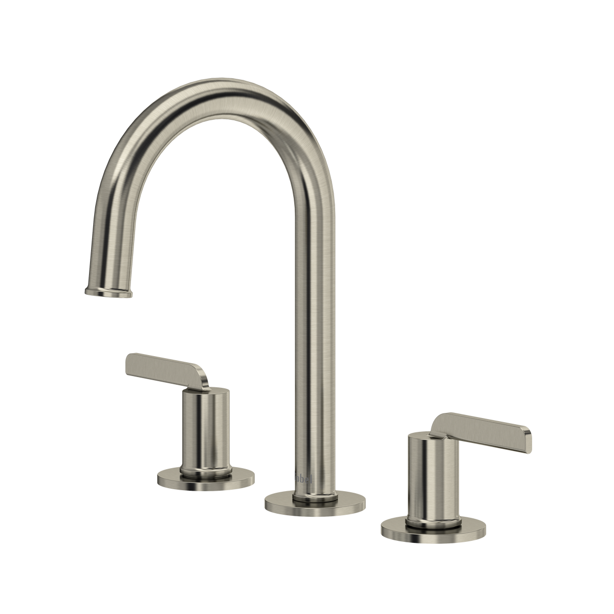 Riobel Authentica Widespread Lavatory Faucet With C-Spout & Push Drain 1.2 GPM