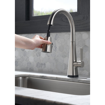 Delta Lenta Single-Handle Pull-Down Kitchen Faucet With Touch2O Technology