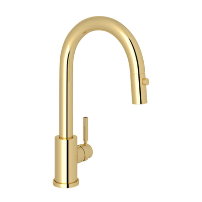 Perrin & Rowe Holborn Pulldown Bar And Food Prep Faucet With Metal Lever Handle