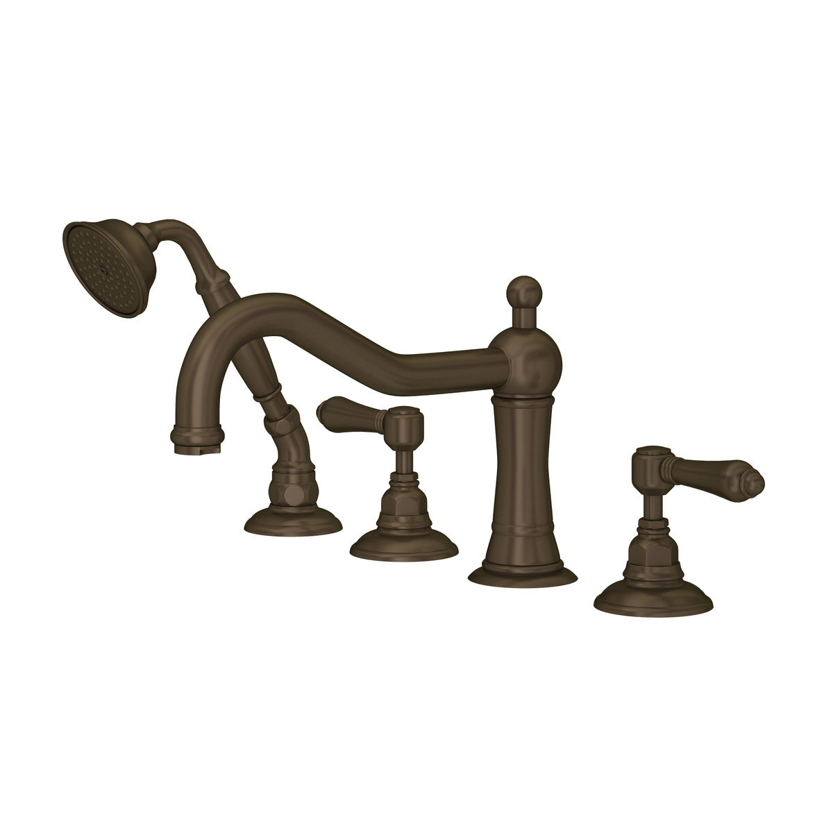 Rohl Acqui 4-Hole Deck Mount Tub Filler Lever Handles - A1404LM
