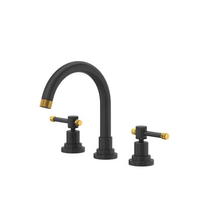 Robinet de lavabo généralisé Rohl Campo avec bec en C, poignée à levier industriel - CP08D3IL