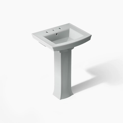 Kohler Archer 24" Rectangular Pedestal Bathroom Sink