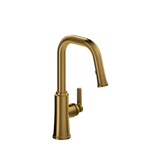 Riobel Trattoria Pull-Down Kitchen Faucet With U-Spout Dual Spray 1.5 GPM