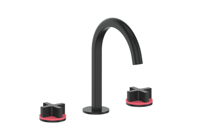 Vogt Mond 8" C.C. Lavatory Faucet With Pop-Up Drain - Cross Handle