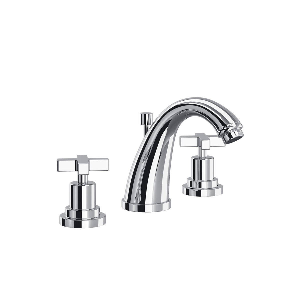 Rohl Lombardia Widespread Lavatory Faucet With C-Spout & Cross Handles - A1208XM-2