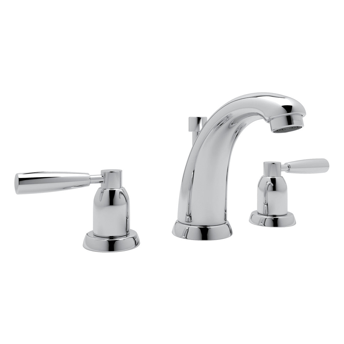 Perrin & Rowe Holborn High Neck Widespread Bathroom Faucet Lever Handle