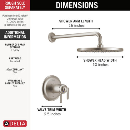 Delta T17T245 Bonacci 17T Series Shower Trim