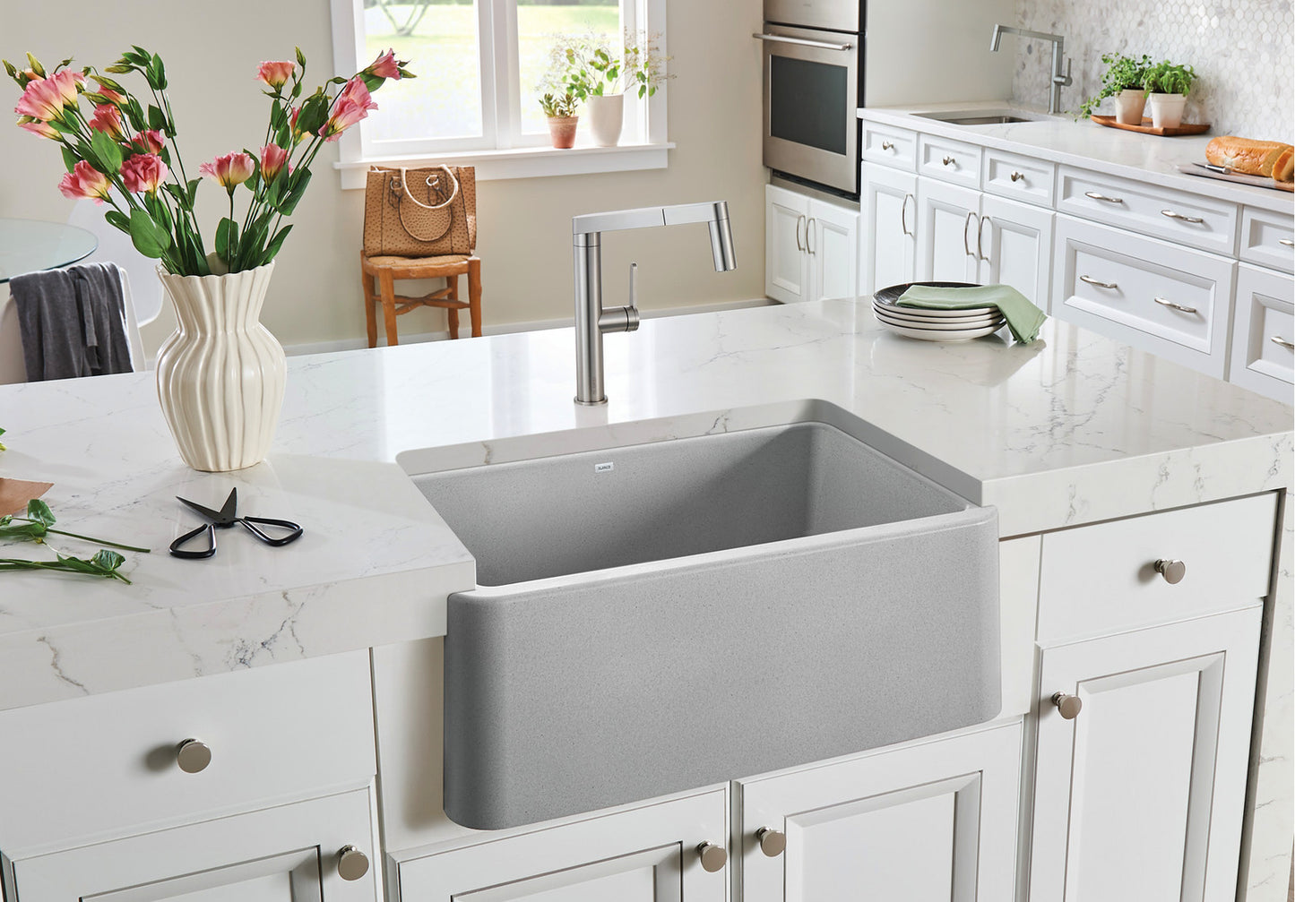 Blanco Ikon 27 Undermount Apron Front Silgranit Kitchen Sink