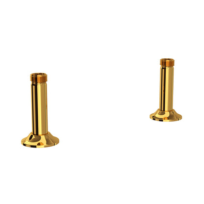 Perrin & Rowe Georgian Era Bridge Kitchen Faucet Straight Deck Unions - U.6794