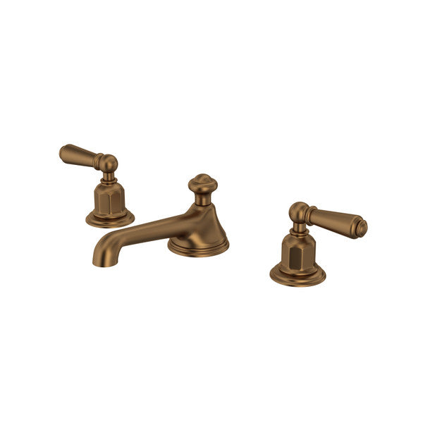 Perrin & Rowe Edwardian Widespread Lavatory Faucet With Low Spout, Lever Handle