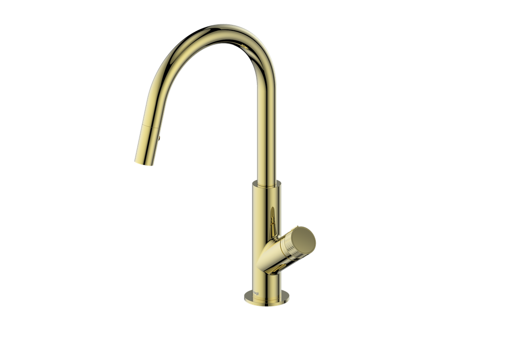 Vogt Mond 16" Kitchen Faucet in Brushed Gold, KF.16M1.1504.BG