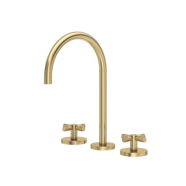 Rohl Amahle Widespread Lavatory Faucet With C-Spout & Cross Handles - AM08D3XM