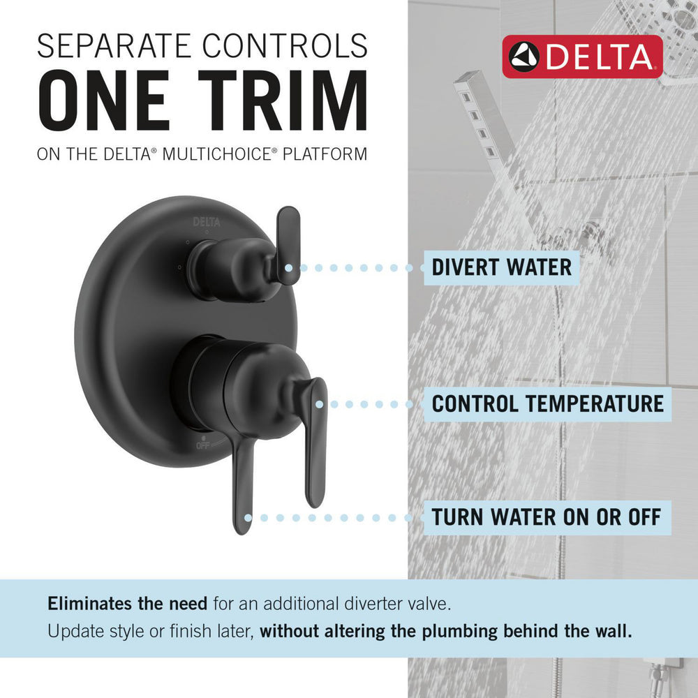 Delta T27845 Bonacci 17 Series 3-Setting Integrated Diverter Trim