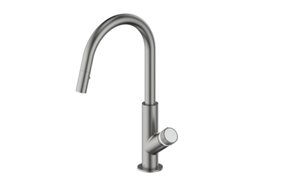 Vogt Mond 16" Kitchen Faucet in Gun Metal, KF.16M1.1504.GM