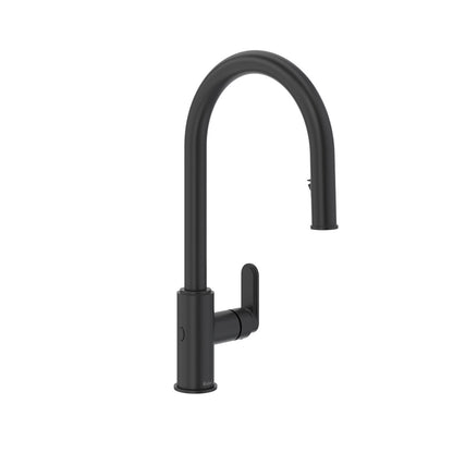 Riobel Arca Pull-Down Touchless Kitchen Faucet With C-Spout Dual Spray 1.5 GPM