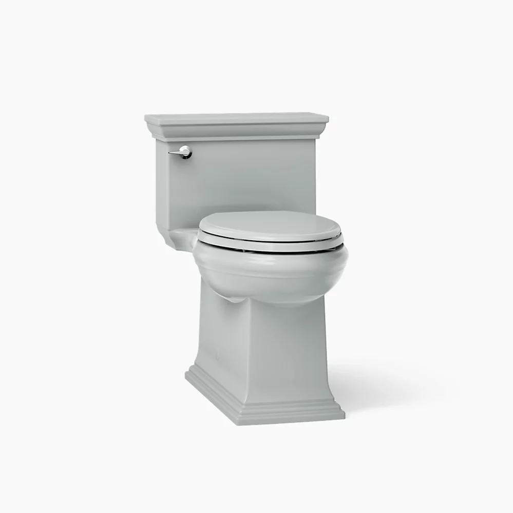 Kohler Memoirs Stately One-Piece Compact Elongated Toilet With Skirted Trapway, 1.28 GPF