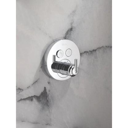Delta Trinsic SelectChoice Round Contemporary Push-Button Shower Trim - T37T259