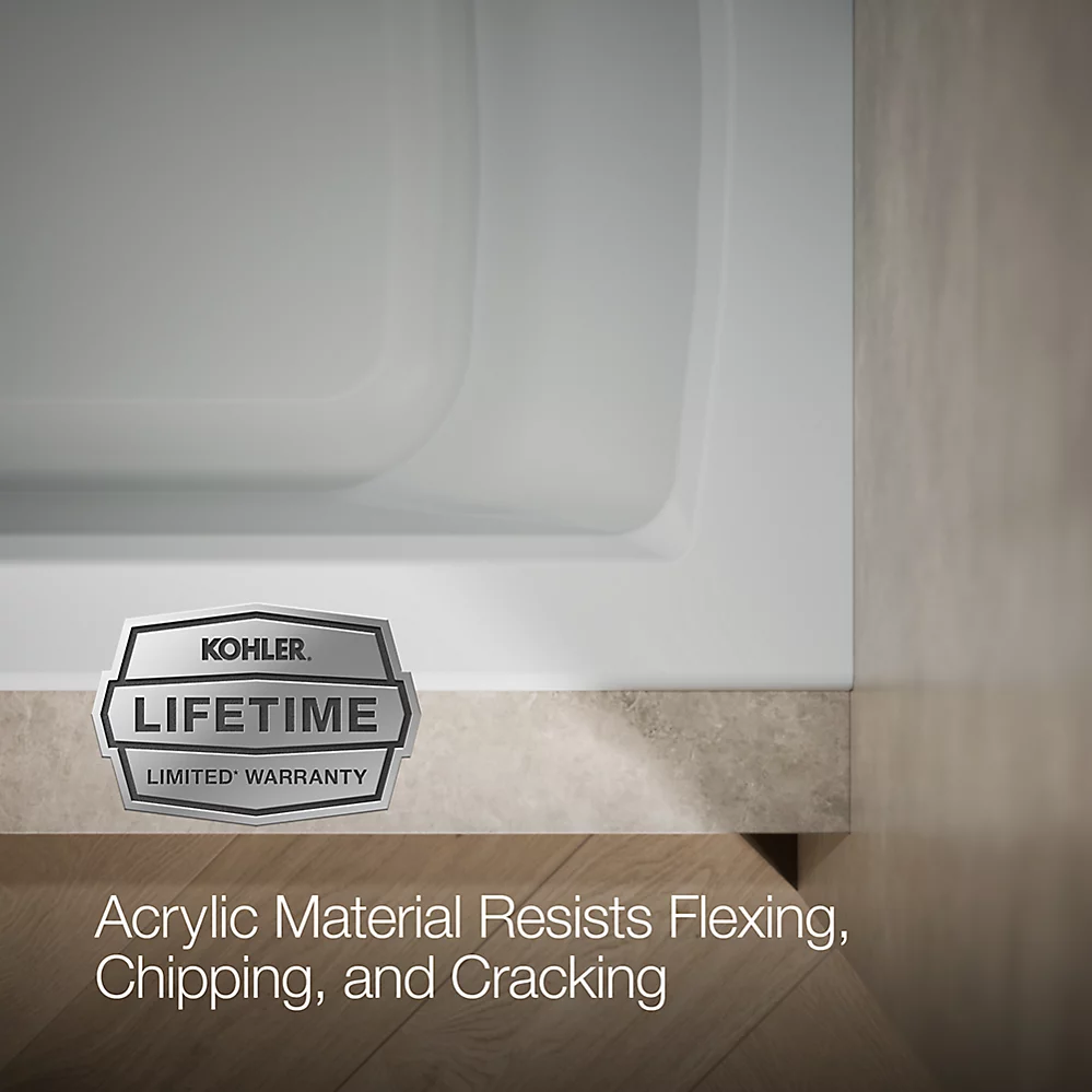 Kohler Archer 60" x 30" Alcove Bath, Right Drain
