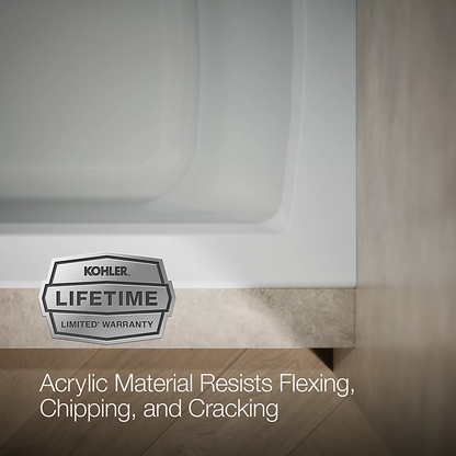 Kohler Archer 60" x 30" Alcove Bath, Right Drain