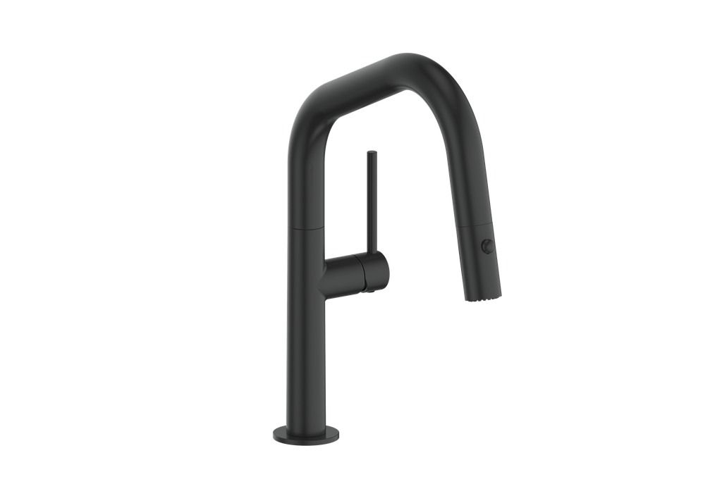 Vogt Dornbirn Pull Down 13" Bar/Prep Kitchen Faucet With Angular Spout