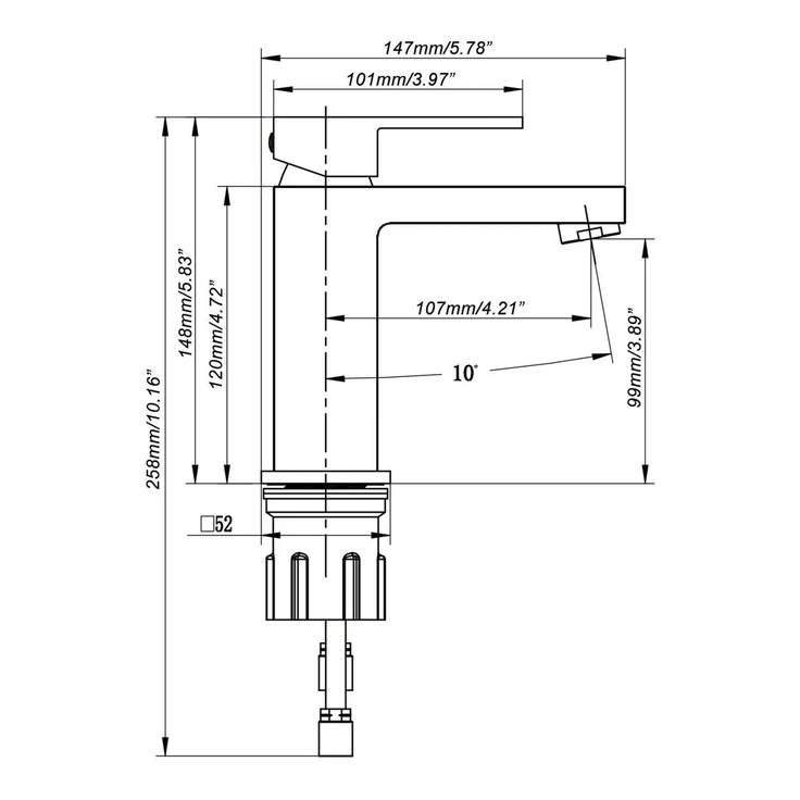 Kodaen Madison Single Hole Bathroom Faucet