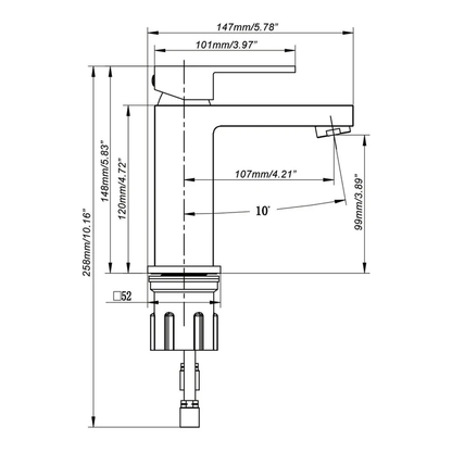 Kodaen Madison Single Hole Bathroom Faucet