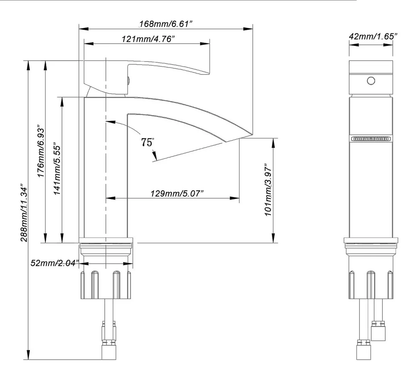 Kodaen Satro Single Hole Bathroom Faucet