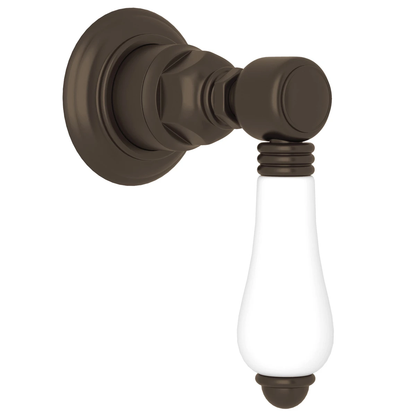 Rohl Acqui Trim For Volume Control And Diverter, Porcelain Lever Handles - A4912LP_TO