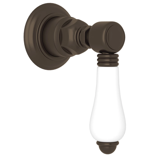 Rohl Acqui Trim For Volume Control And Diverter, Porcelain Lever Handles - A4912LP_TO