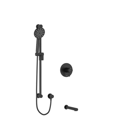 Riobel Riu Shower Kit 1244 Trim Only Knurled Handles - TKIT1244RUTMKN