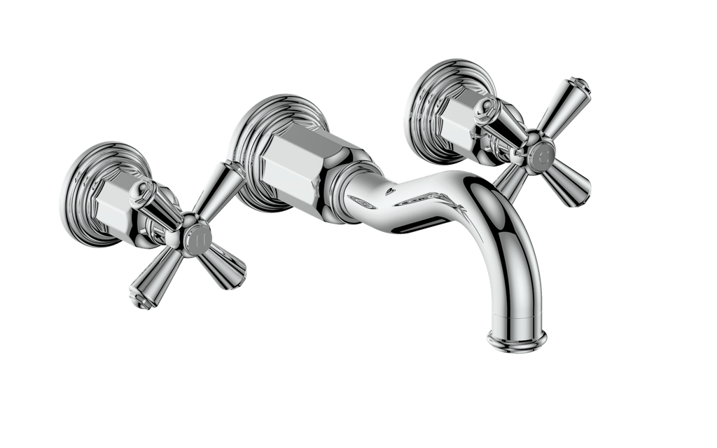 Vogt Carinthia 8" C.C. Wall Mount Lavatory Faucet With Rough-In Valve - BF.CX.1520.CC