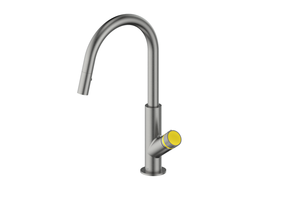 Vogt Mond 16" Kitchen Faucet in Gun Metal, KF.16M1.1504.GM