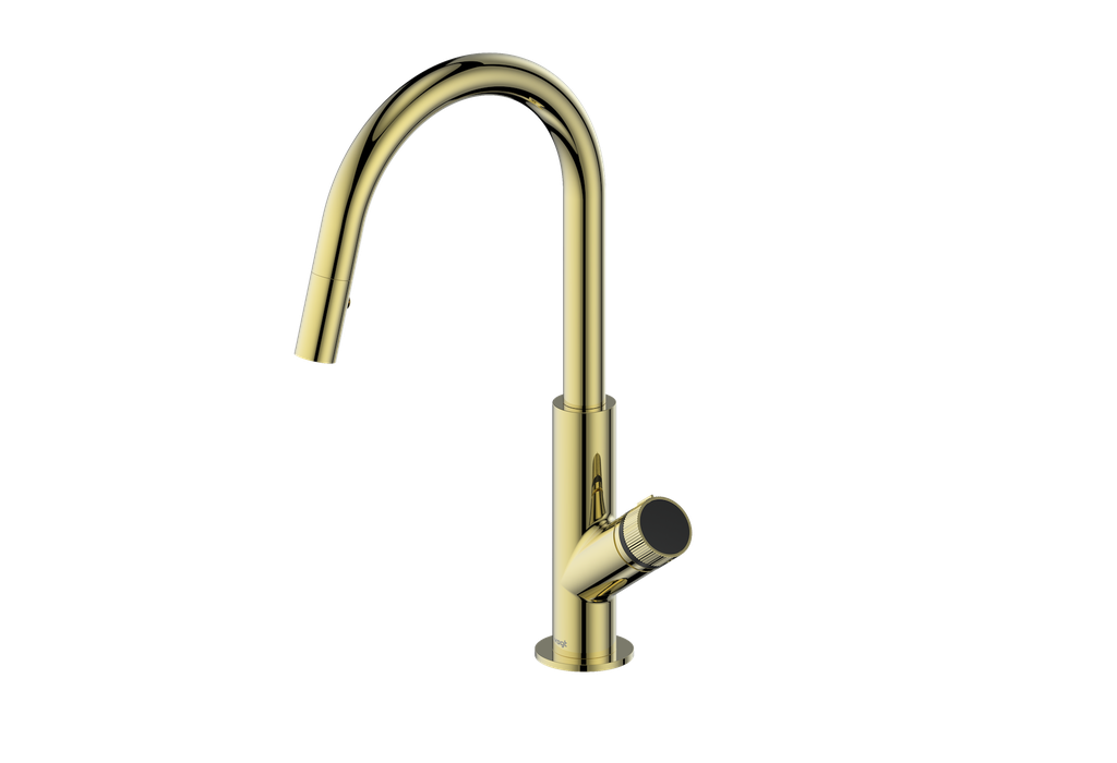 Vogt Mond 16" Kitchen Faucet in Brushed Gold, KF.16M1.1504.BG